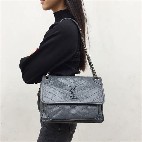 ysl niki medium all black|ysl niki bag size chart.